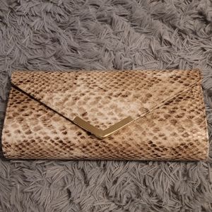 Aldo Snakeskin Clutch